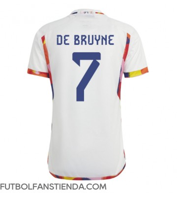 Bélgica Kevin De Bruyne #7 Segunda Equipación Mundial 2022 Manga Corta